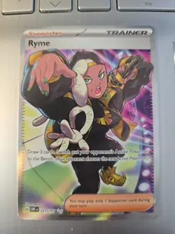 Ryme 221/197 Obsidian Flames Full Art Trainer Ultra Rare Pokemon TCG Card NM - Image 1