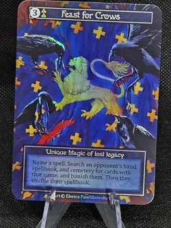 Feast for Crows Foil Sorcery Contested Realm Arthurian Legends Unique Card TCG - Image 1