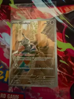 Pokemon TCG Mimikyu 075 Sv: Scarlet & Violet Black Star Promo Card Holo SEALED - Image 1