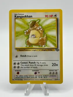 Kangaskhan - 21/64 - Jungle - Rare Pokemon Card LP - Image 1