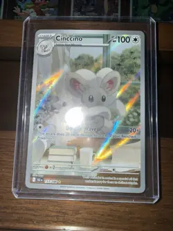 Pokemon TCG Cinccino 153/086 Full Art Holo Black Bolt Rare Illustration Card - Image 1
