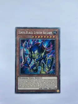 Yu-Gi-Oh! Toon Black Luster Soldier Platinum Secret Rare Card RA03-EN272 - Image 1