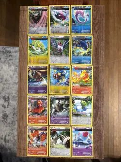 Pokemon TCG XY Era 15 Card Lot Alpha Half Art Cards NM Condition - Image 1