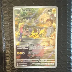 Pokemon Pikachu Illustration Rare Holo Card Scarlet & Violet 151 173/165 - Image 1