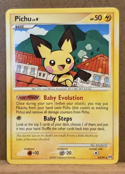 Pichu lv 9 Pokemon Arceus 25/99 rare non-holo NM - ungraded Pokemon Card - Image 1