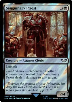 Sanguinary Priest (Surge Foil) Foil 53 U Universes Beyond: Warhammer 40,000 Near - Image 1