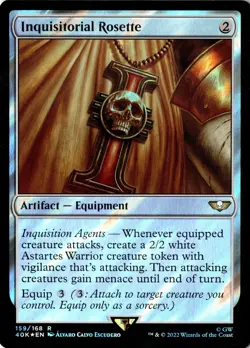 Inquisitorial Rosette (Surge Foil) Foil 159 R Universes Beyond: Warhammer 40,000 - Image 1