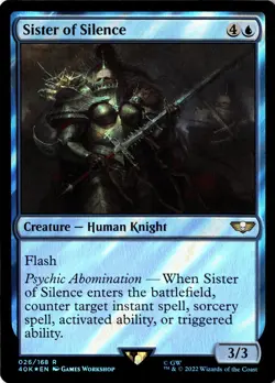 Sister of Silence (Surge Foil) Foil 26 R Universes Beyond: Warhammer 40,000 Near - Image 1