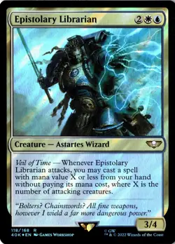 Epistolary Librarian (Surge Foil) Foil 118 R Universes Beyond: Warhammer 40,000 - Image 1