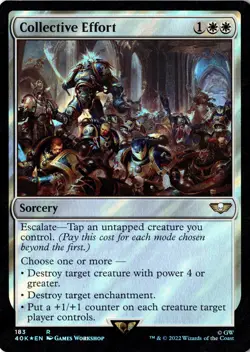 Collective Effort (Surge Foil) Foil 183 R Universes Beyond: Warhammer 40,000 Nea - Image 1
