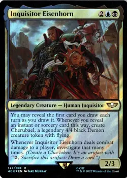 Inquisitor Eisenhorn (Surge Foil) Foil 127 R Universes Beyond: Warhammer 40,000 - Image 1