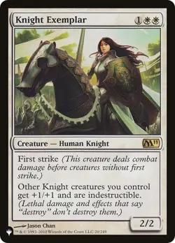 MTG Knight Exemplar (M11) - 20/249 / English / Near Mint - Image 1