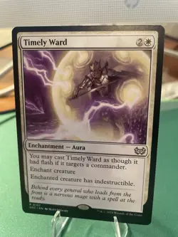 2024 Timely Ward R Commander: Duskmourn: House of Horror 107 NM MTG Magic - Image 3