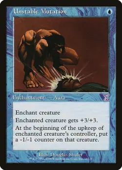 Unstable Mutation 1x FOIL MtG FOIL Timeshifted SP/NM - Image 1