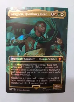 Aragorn, Hornburg Hero Borderless Foil MTG Magic The Gathering Lord Of The Rings - Image 1