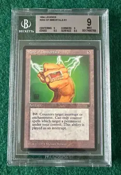 Ring Of Immortals - Legends - MTG - BGS 9. MINT. Quad++. More MTG In My Store. - Image 1