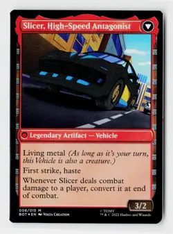 Slicer, Hired Muscle // Slicer, High-Speed Antagonist (FOIL) x1 - MTG BOT #6 - Image 2