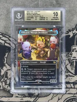 Stiltzkin, Moogle Merchant Chocobo Track Foil Final Fantasy MTG Graded BGS 10 - Image 1