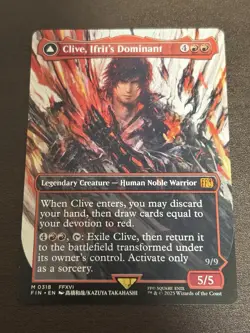 MTG Clive, Ifrit's Dominant (Borderless) English Final Fantasy FIN NM M0318 - Image 1