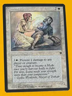 MTG COMBAT MEDIC (Danforth) Fallen Empires (Wyvern Back) (OldManMTG 007-527) - Image 2