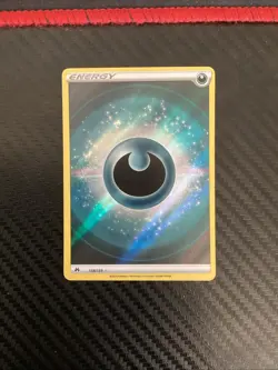 Pokemon Darkness Energy (Texture Full Art) Ultra Rare Crown Zenith 158/159 NM - Image 1