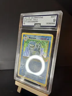 Blastoise 2/102 Holo - AGS 9 Mint (Celebrations) 25th Anniversary graded Pokemon - Image 2
