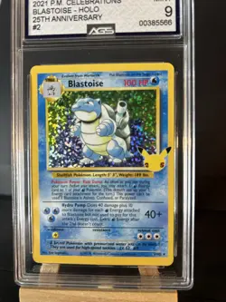 Blastoise 2/102 Holo - AGS 9 Mint (Celebrations) 25th Anniversary graded Pokemon - Image 4
