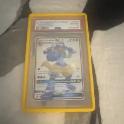 Pokemon TCG Lucario GX SV64/SV94 Hidden Fates Shiny Holo Rare Full Art PSA 10 - Image 1