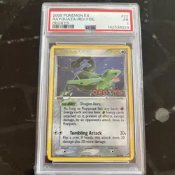 PSA 1 Rayquaza Reverse Holo Foil #22 EX Deoxys Stamped 2005 Pokemon PR - Image 1