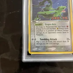 PSA 1 Rayquaza Reverse Holo Foil #22 EX Deoxys Stamped 2005 Pokemon PR - Image 3