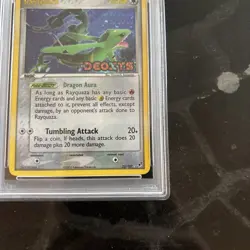 PSA 1 Rayquaza Reverse Holo Foil #22 EX Deoxys Stamped 2005 Pokemon PR - Image 4