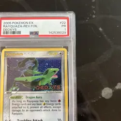 PSA 1 Rayquaza Reverse Holo Foil #22 EX Deoxys Stamped 2005 Pokemon PR - Image 5