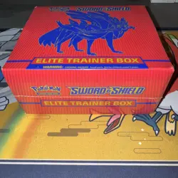 Pokemon TCG Sealed Sword and Shield Base Set ETB Elite Trainer Box Zacian - Image 2