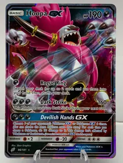Pokemon Hoopa GX 96/181 Team Up Sun & Moon ULTRA RARE - Image 2