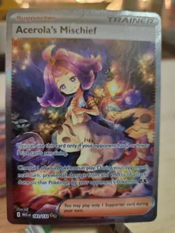 Pokemon Acerola's Mischief 183/132 Me01 Illustration Rare Holo - Image 1