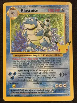 2021 POKEMON CELEBRATIONS CLASSIC COLLECTION BLASTOISE 2/102 HOLO RARE - Image 1