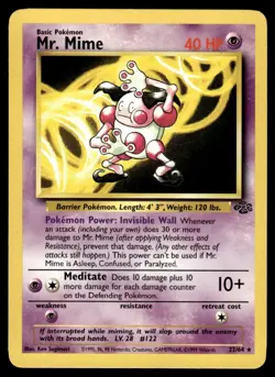Mr. Mime #22 - Rare - Pokemon Jungle - LP - Image 1