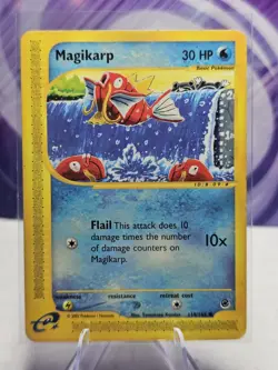 Pokemon Magikarp 118/165 Expedition Base Set 30 HP Common Regular HP - Image 1