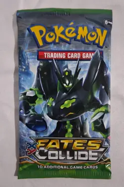 ONE Pokemon XY Fates Collide Booster Pack New & Factory Sealed From Tin - Image 1