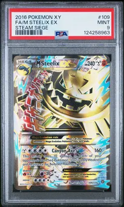Pokemon M Steelix EX 109/114 XY Steam Siege 109 Mega MINT PSA 9 - Image 1
