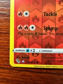 Numel (Peelable Ditto) 013/078 Pokemon GO Reverse Holo NM/M - Image 2