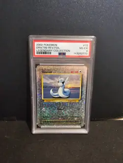 2002 Pokemon #72 Dratini-Rev.Foil Legendary Collection PSA 4 - Image 1