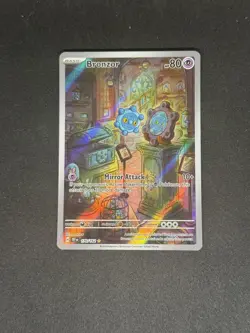 Pokemon TCG: Bronzor 170/162 Sv05: Temporal Forces Illustration Rare -NM - Image 1