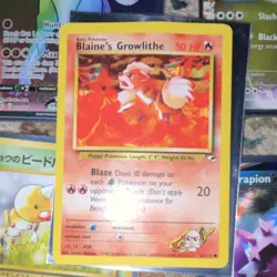Pokemon TCG Blaine's Growlithe Gym Heroes 062/132 Regular Common 50 HP - Image 1