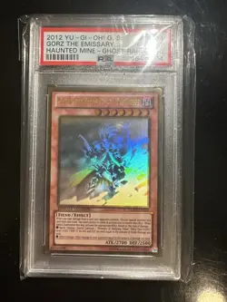 Yugioh PSA 10 Gorz the Emissary of Darkness GLD5-EN024 Gold Ghost Rare - Image 1