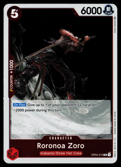 Roronoa Zoro - OP04-015 - NM - Rare - English OP04 - One Piece TCG - Image 1