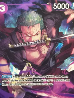 • Roronoa Zoro • OP09-076 Alt Art Welcome Pack Vol. 2 Promotion One Piece TCG NM - Image 2