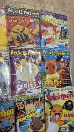Beckett Pokemon Collector Magazine Lot Of 16 November 2007-July 2010 W/ Reg Card - Image 2