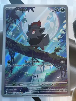 Zorua White Flare Illustration Rare Holo Card 142/086 NM Condition Pokemon TCG - Image 1