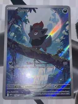 Zorua White Flare Illustration Rare Holo Card 142/086 NM Condition Pokemon TCG - Image 2